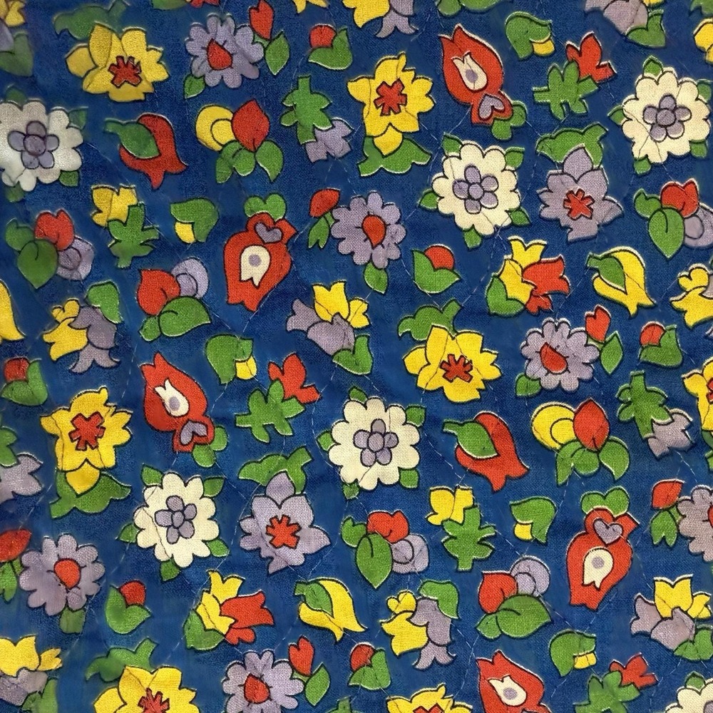 Vintage 70s Jumpin Juniors Skirt XS Floral Quilted Maxi Cottagecore A-Line Boho - Picture 3 of 16